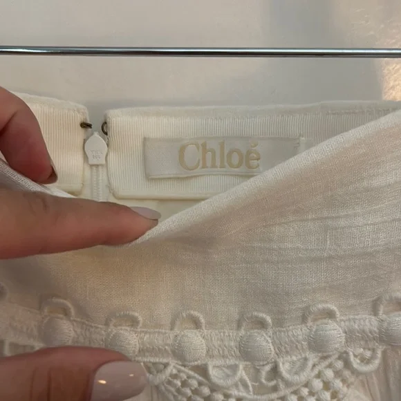 Chloé Cream Lace Midi Skirt - Picture 5 of 5